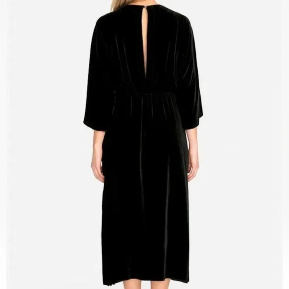 Johnny's - coco Johnny Was Coco dress silk velvet embroidered side slit NWT